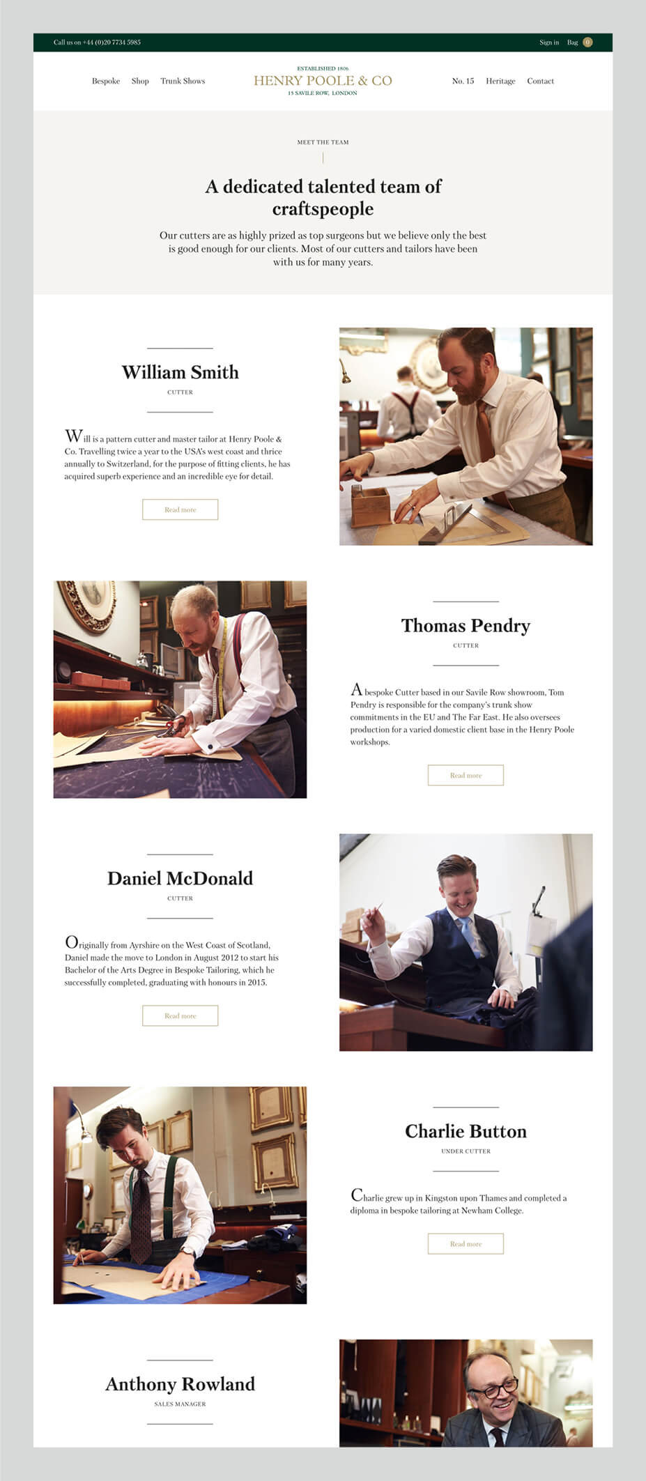 Deep Projects Henry Poole & Co 20