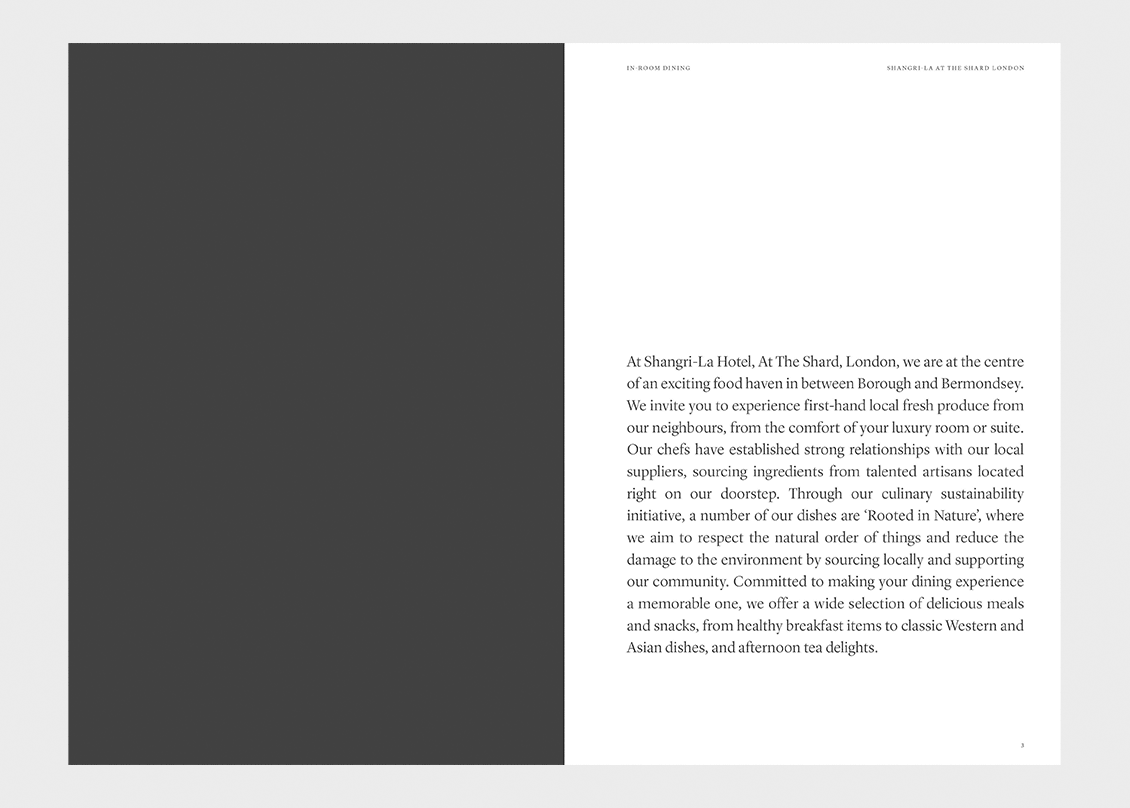 In Room Dinning Menu2