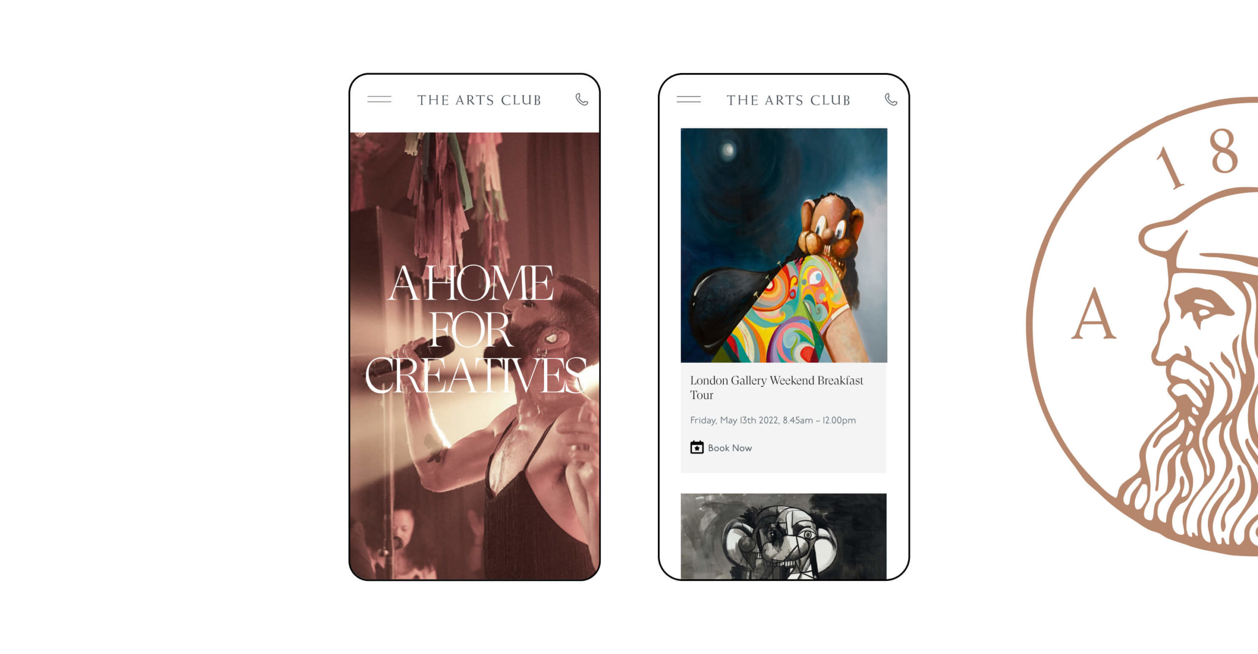 Deep Design Agency The Arts Club Website 8