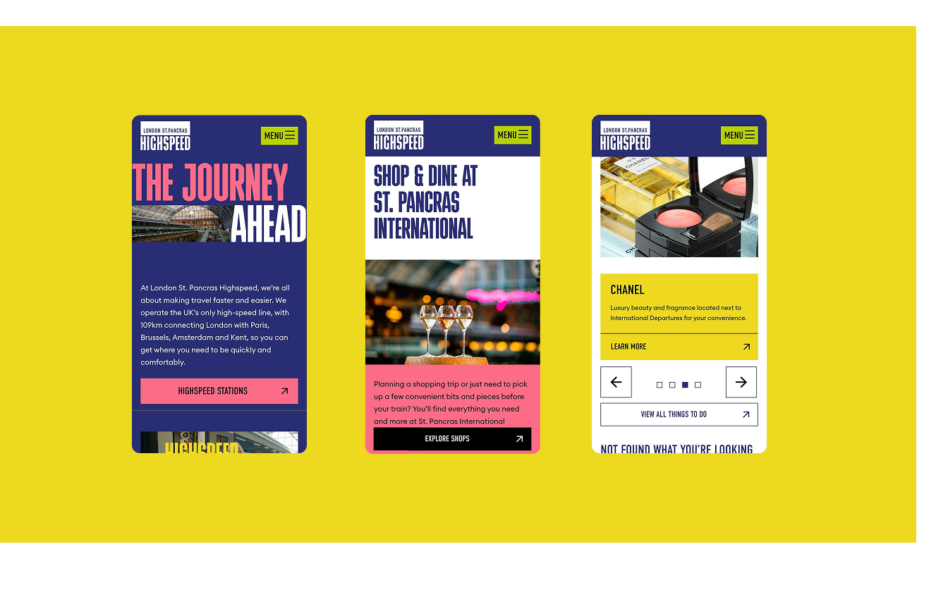 The HS1 rebrand, by Deep London design agency